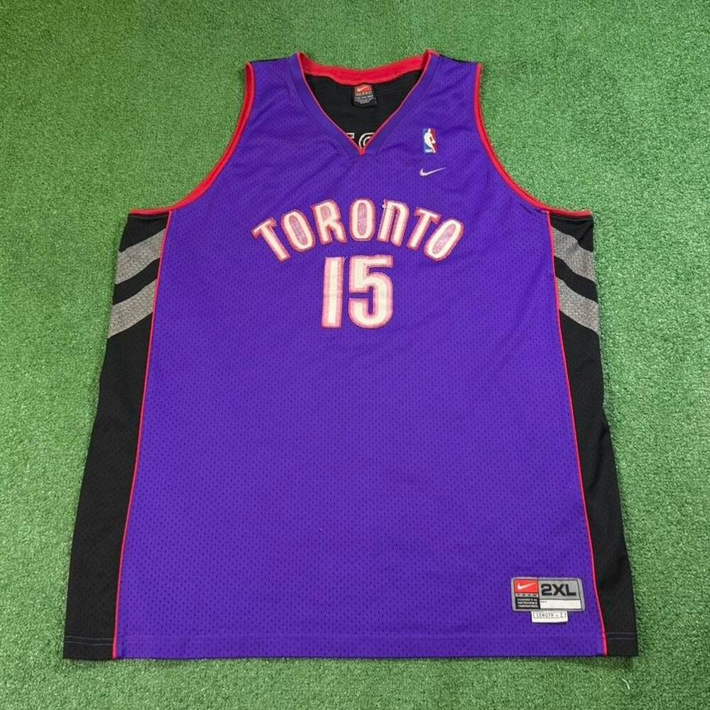 Nike Toronto Raptors Vince Carter Jersey Purple Black XXL Y2K Vintage